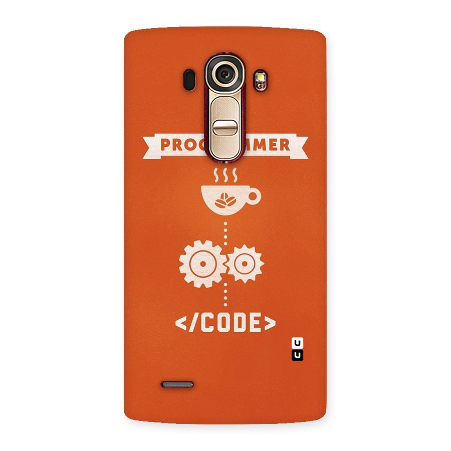 Programmer Coffee Code Back Case for LG G4