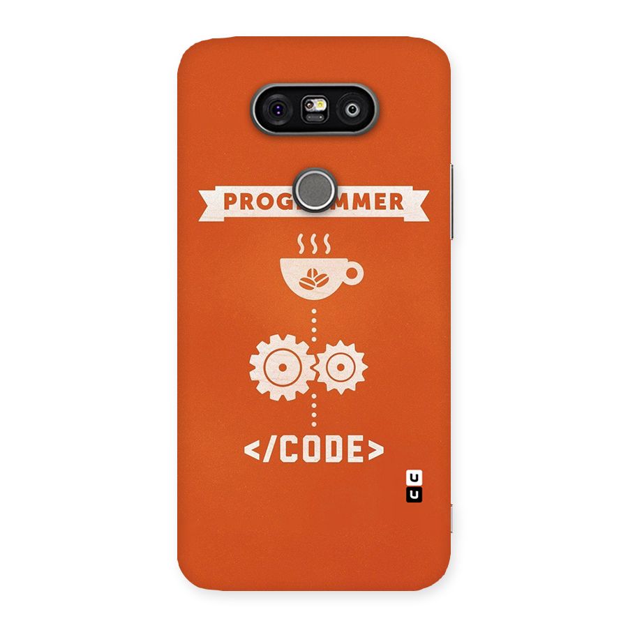Programmer Coffee Code Back Case for LG G5