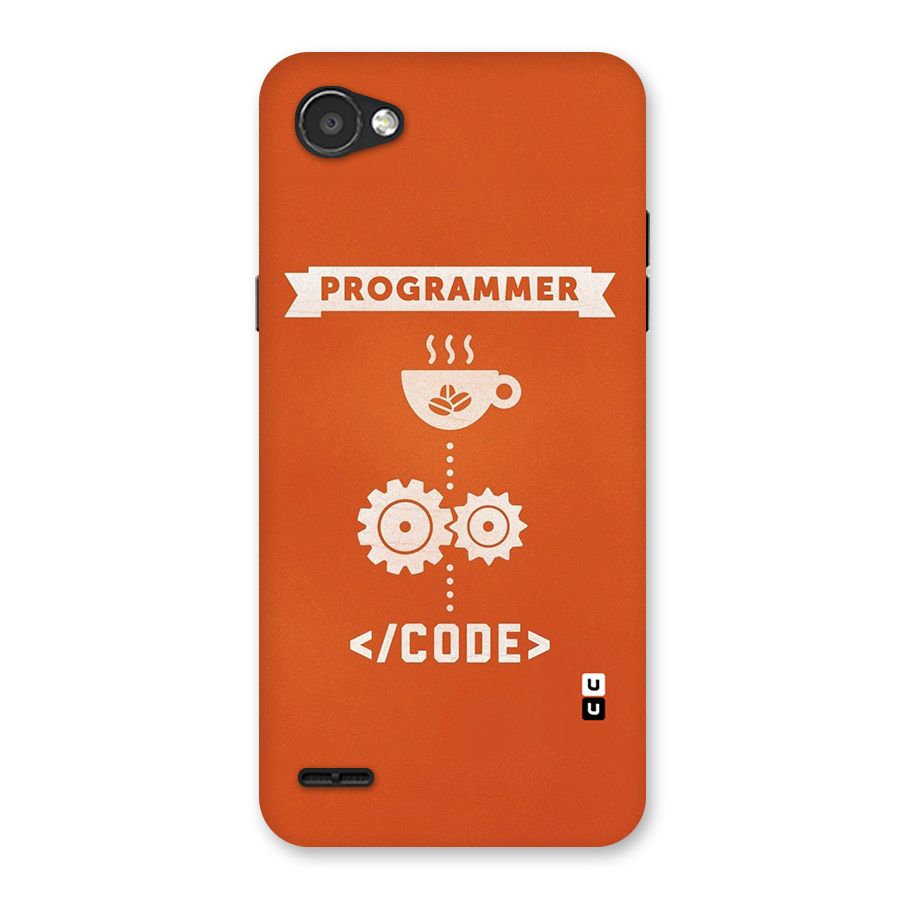 Programmer Coffee Code Back Case for LG Q6