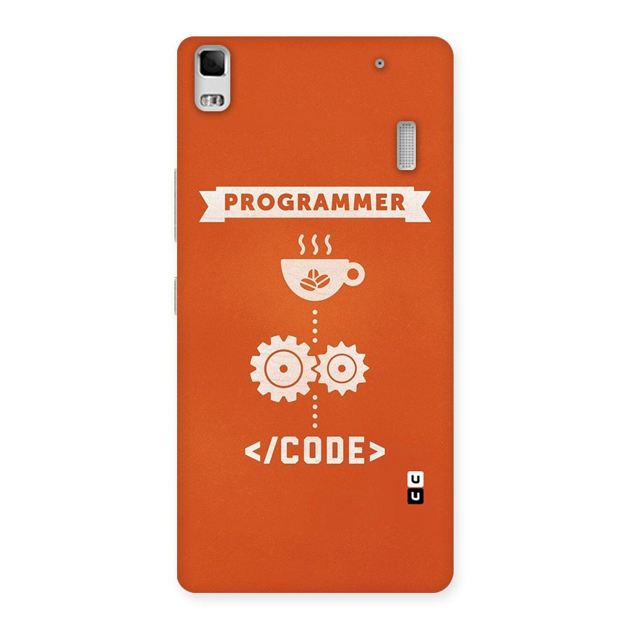 Programmer Coffee Code Back Case for Lenovo K3 Note