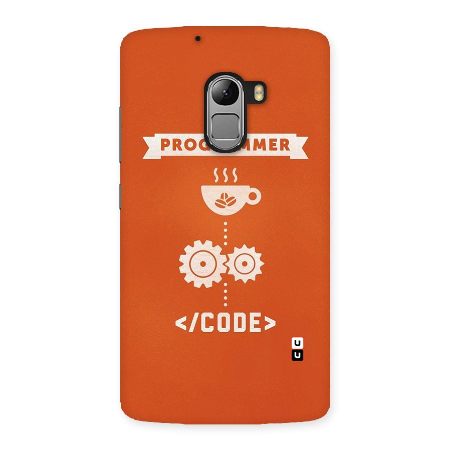 Programmer Coffee Code Back Case for Lenovo K4 Note
