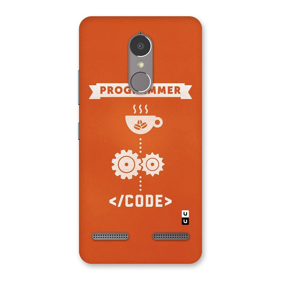 Programmer Coffee Code Back Case for Lenovo K6