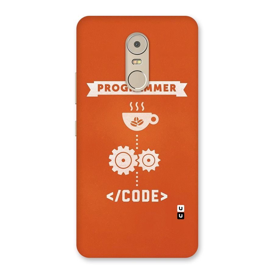 Programmer Coffee Code Back Case for Lenovo K6 Note