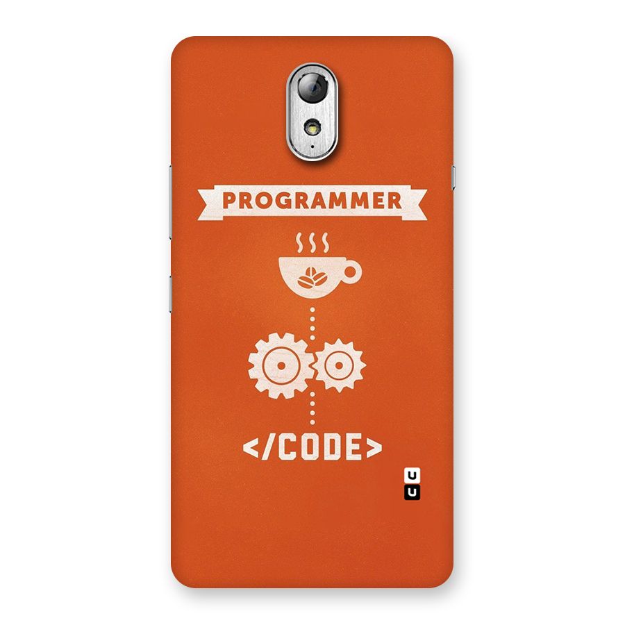 Programmer Coffee Code Back Case for Lenovo Vibe P1M