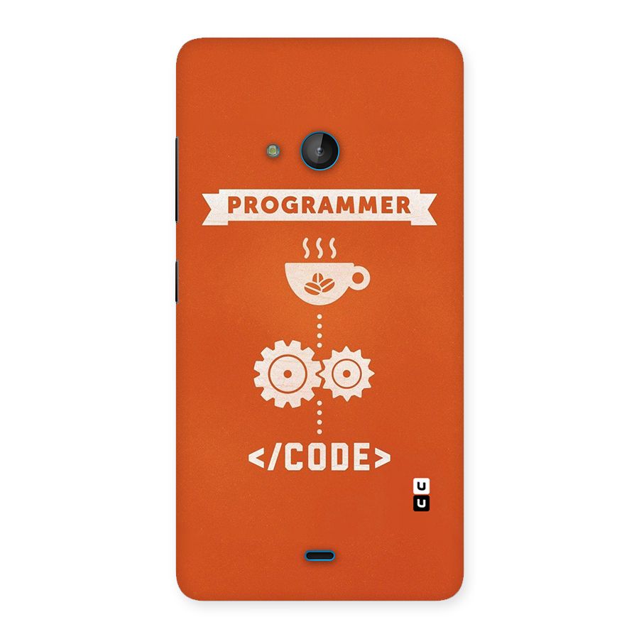 Programmer Coffee Code Back Case for Lumia 540