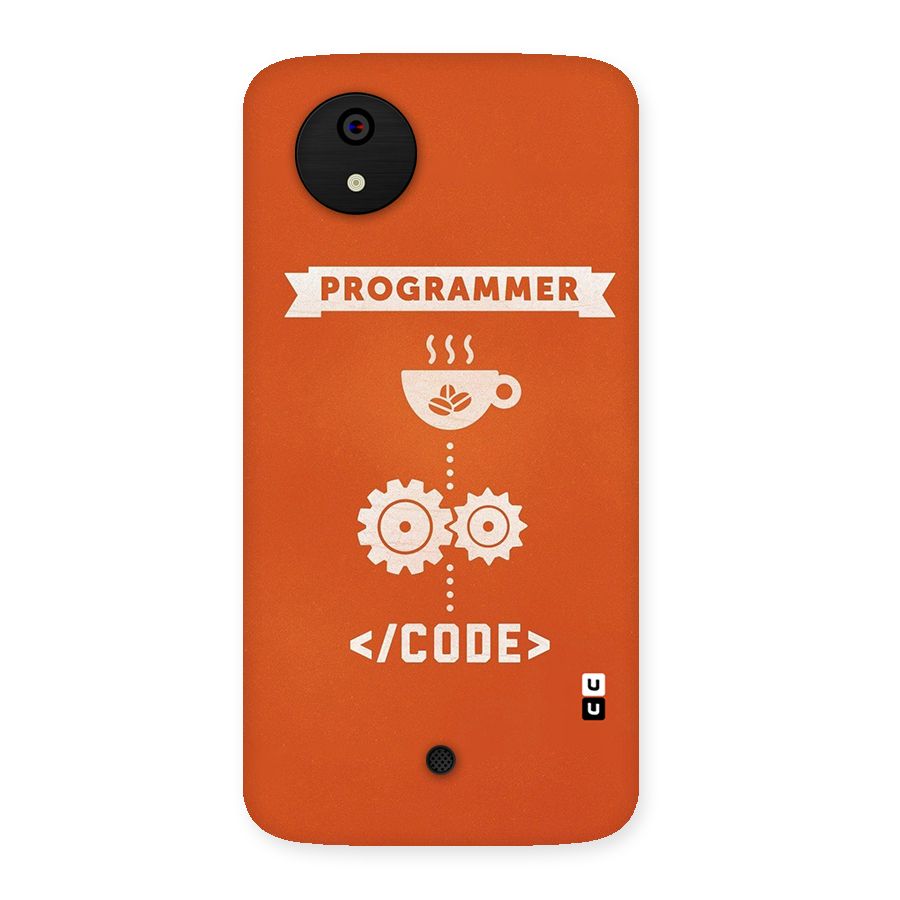 Programmer Coffee Code Back Case for Micromax Canvas A1