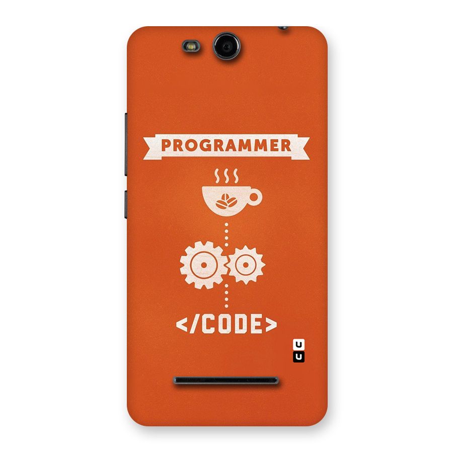Programmer Coffee Code Back Case for Micromax Canvas Juice 3 Q392