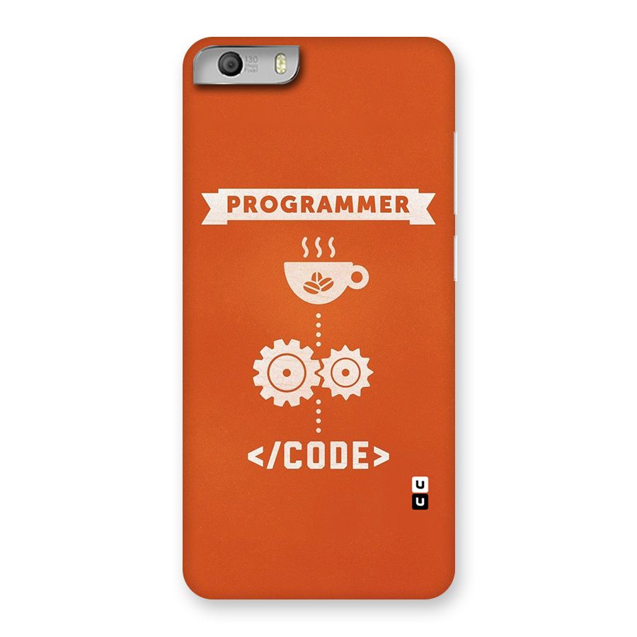 Programmer Coffee Code Back Case for Micromax Canvas Knight 2