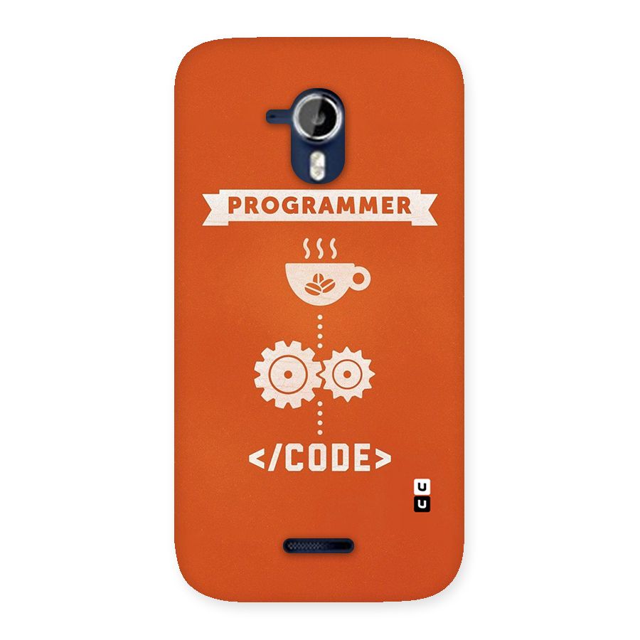 Programmer Coffee Code Back Case for Micromax Canvas Magnus A117