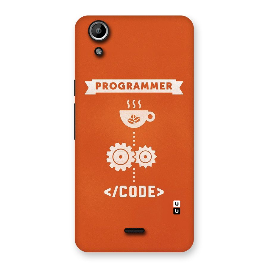 Programmer Coffee Code Back Case for Micromax Canvas Selfie Lens Q345