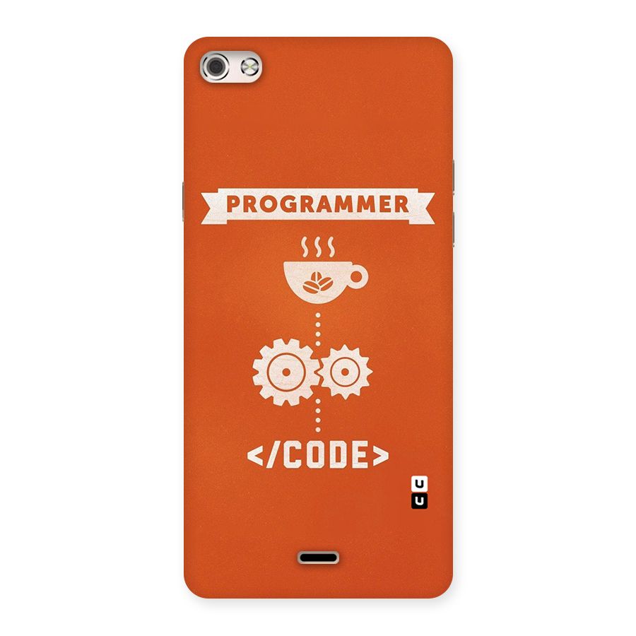 Programmer Coffee Code Back Case for Micromax Canvas Silver 5