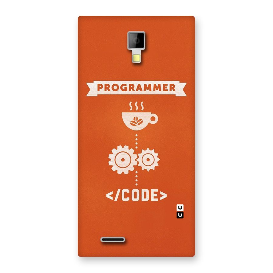 Programmer Coffee Code Back Case for Micromax Canvas Xpress A99