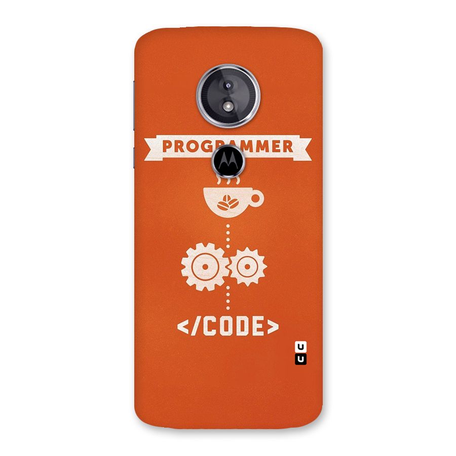 Programmer Coffee Code Back Case for Moto E5