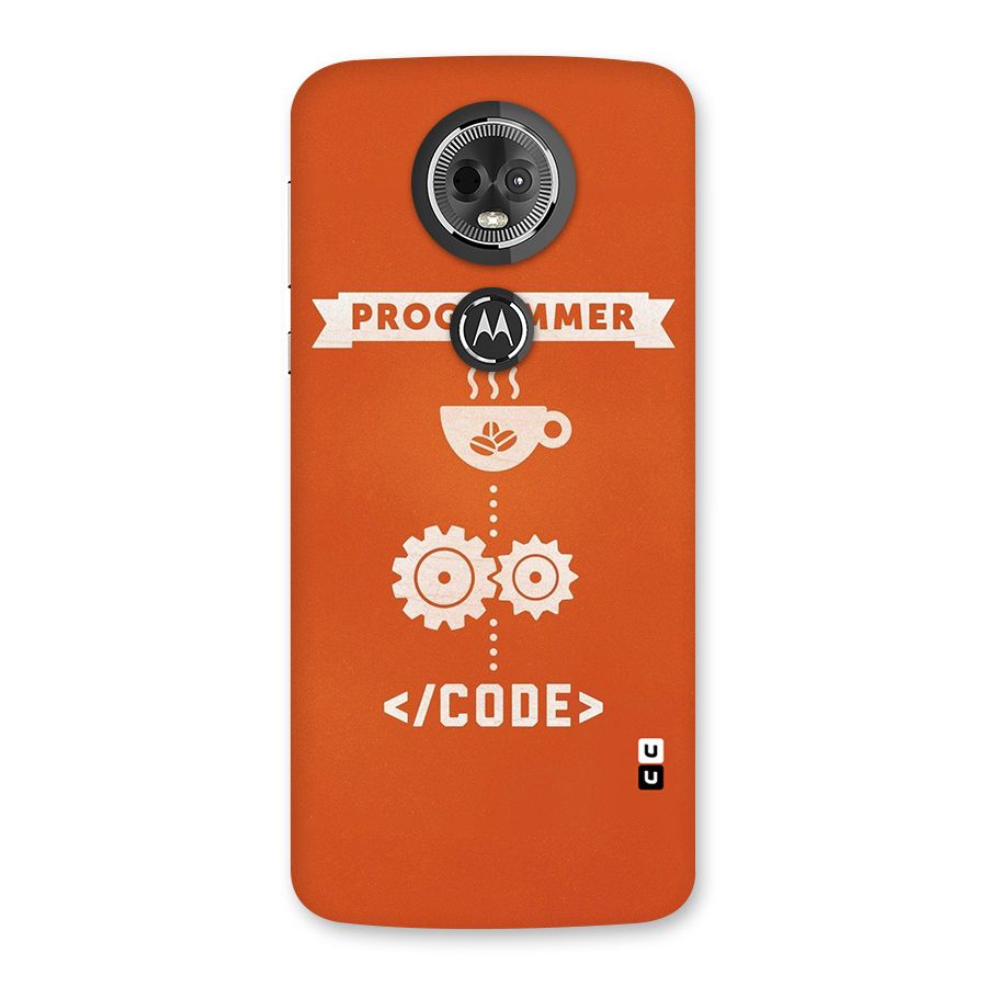 Programmer Coffee Code Back Case for Moto E5 Plus