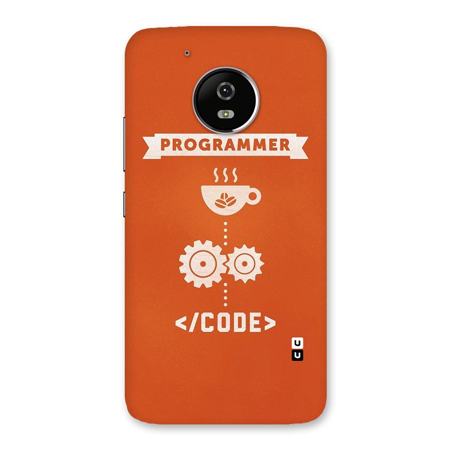 Programmer Coffee Code Back Case for Moto G5