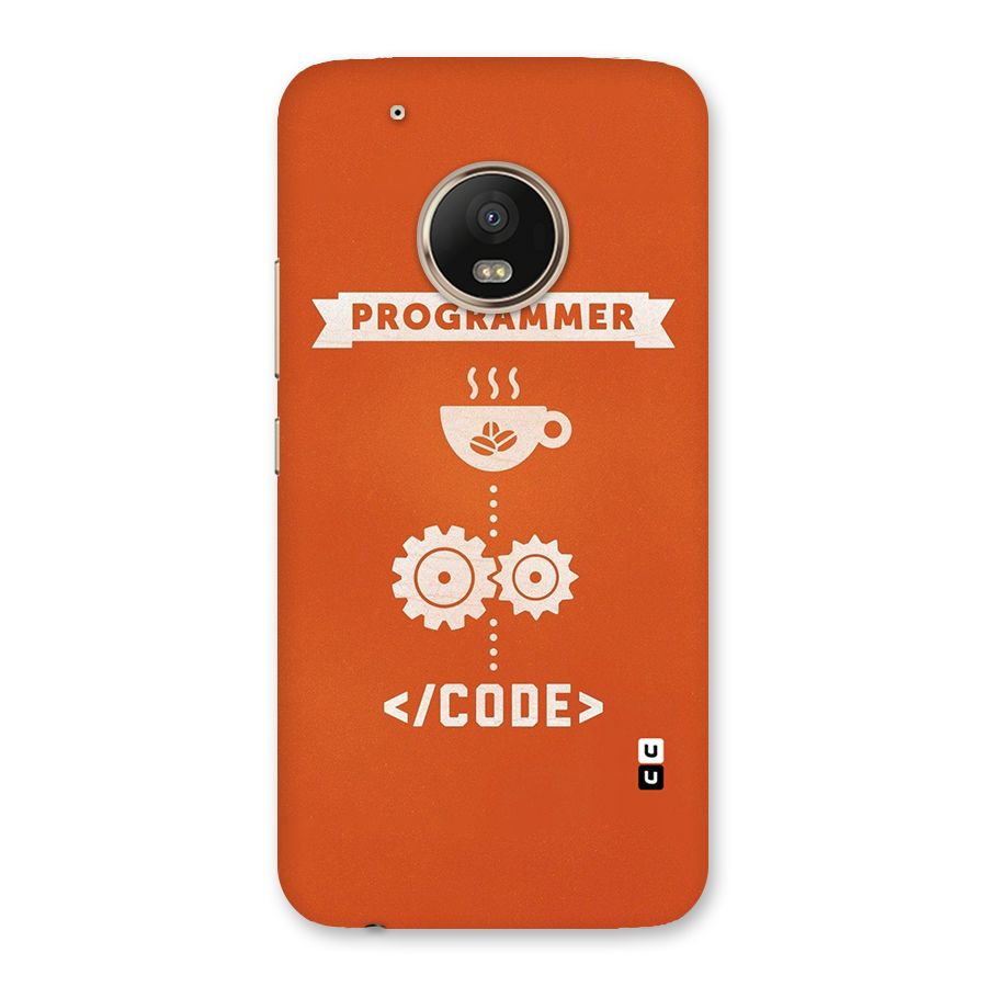 Programmer Coffee Code Back Case for Moto G5 Plus