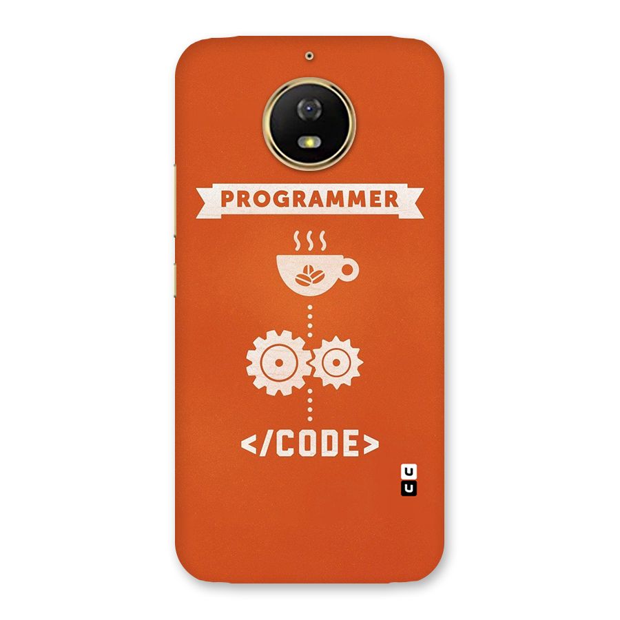 Programmer Coffee Code Back Case for Moto G5s