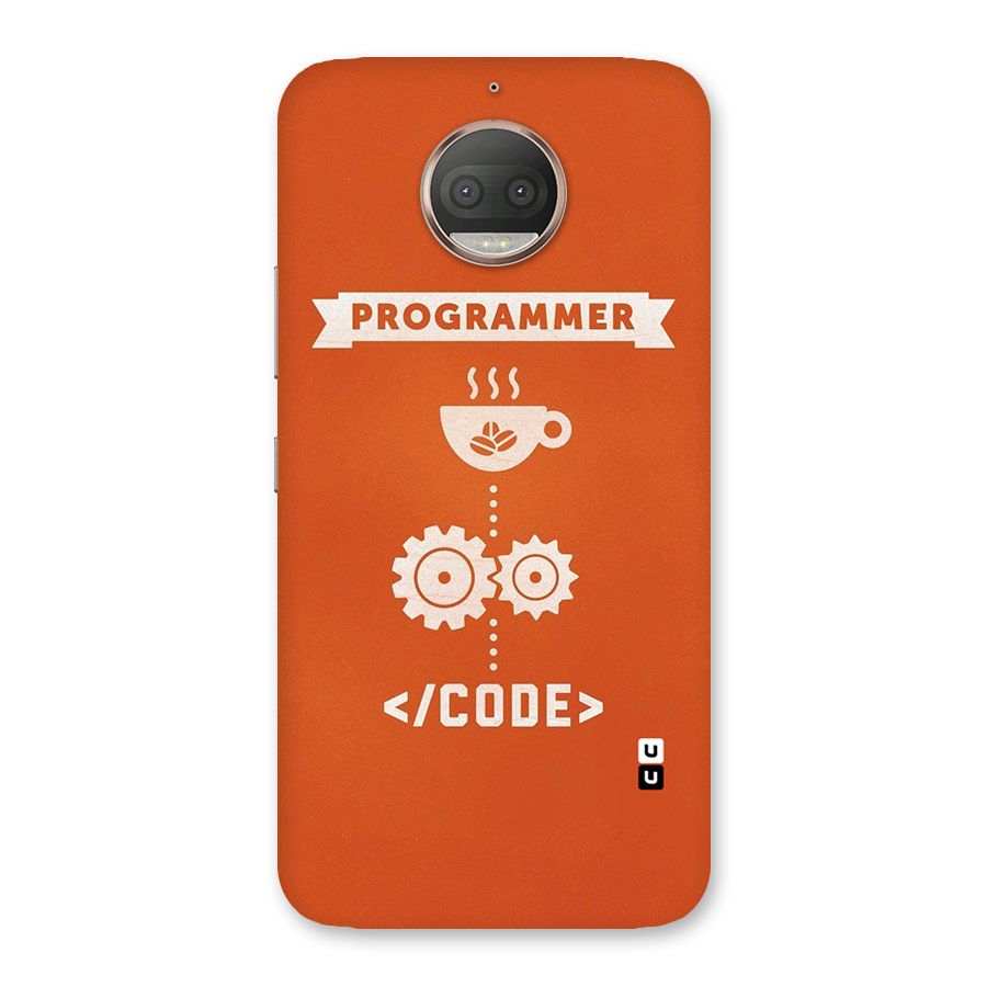 Programmer Coffee Code Back Case for Moto G5s Plus