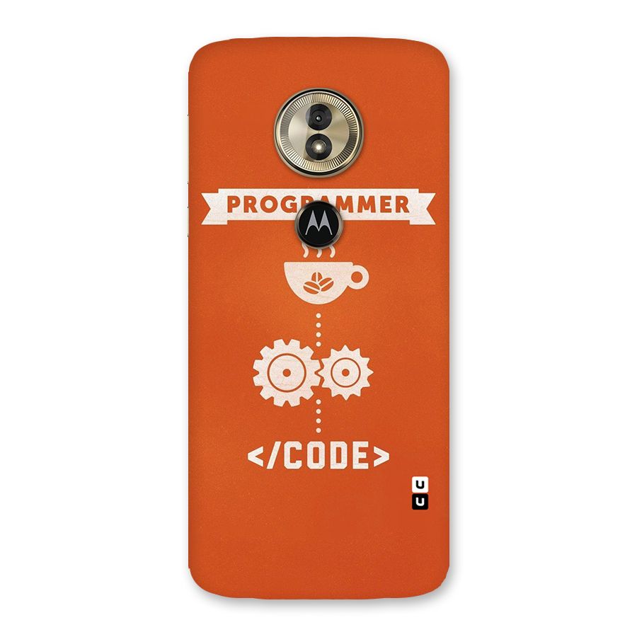 Programmer Coffee Code Back Case for Moto G6 Play