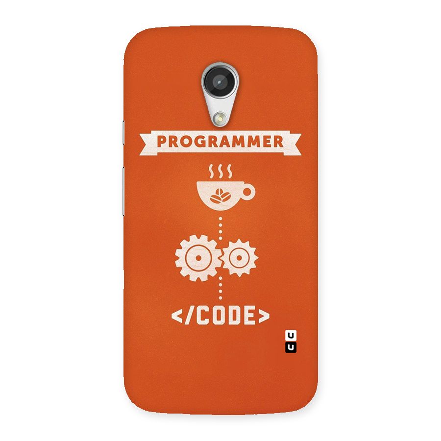 Programmer Coffee Code Back Case for Moto G 2nd Gen