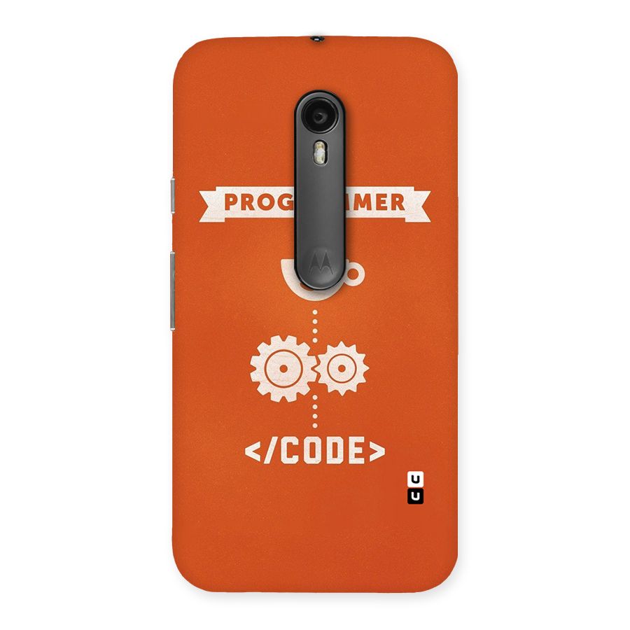 Programmer Coffee Code Back Case for Moto G Turbo
