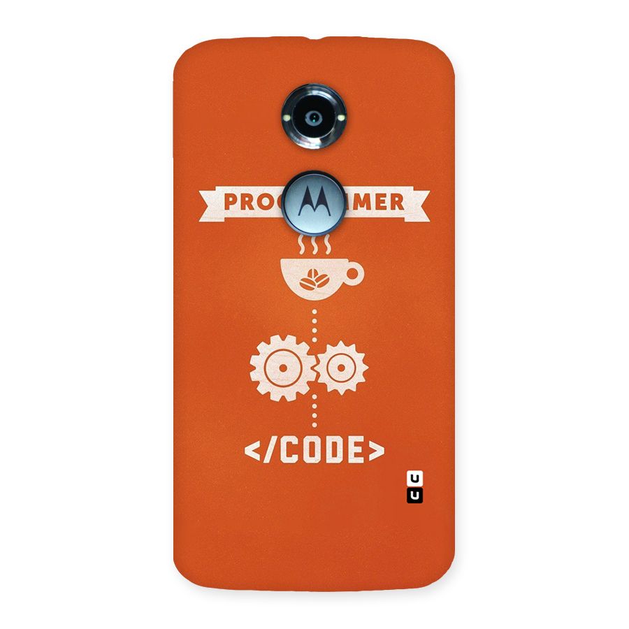 Programmer Coffee Code Back Case for Moto X 2nd Gen
