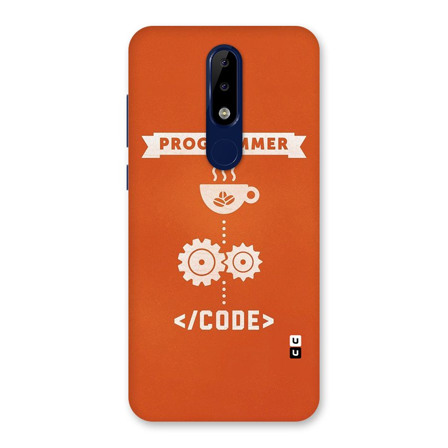 Programmer Coffee Code Back Case for Nokia 5.1 Plus