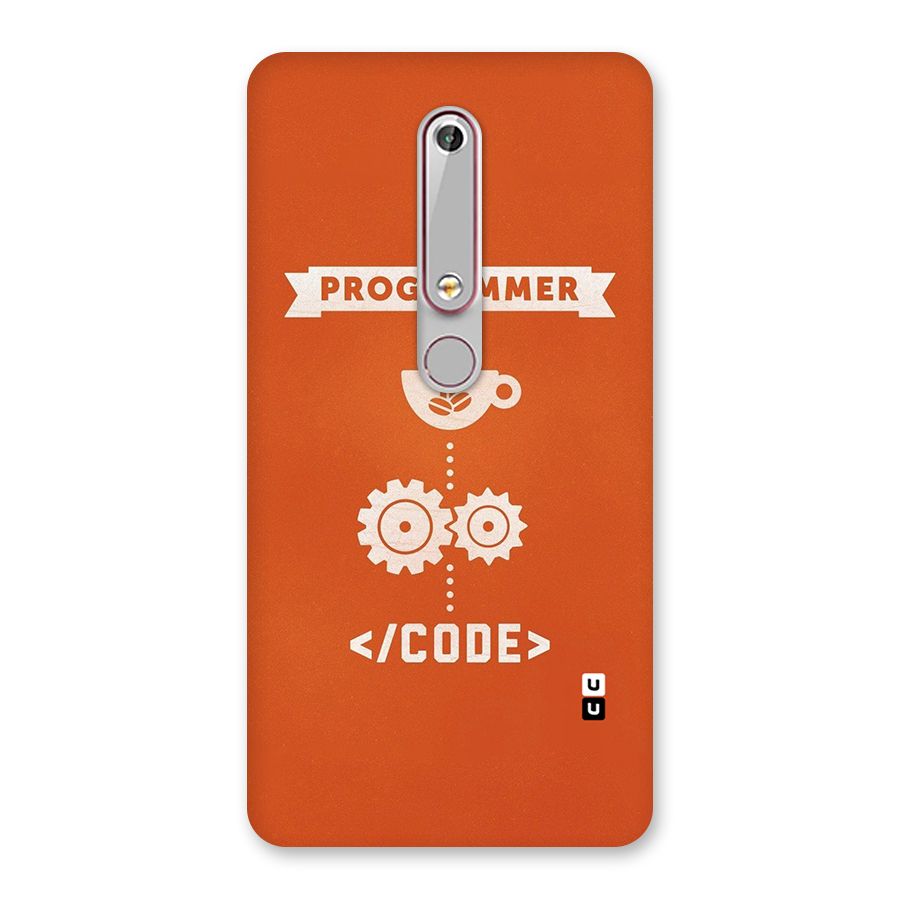 Programmer Coffee Code Back Case for Nokia 6.1