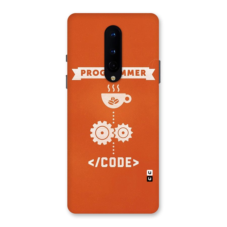Programmer Coffee Code Back Case for OnePlus 8