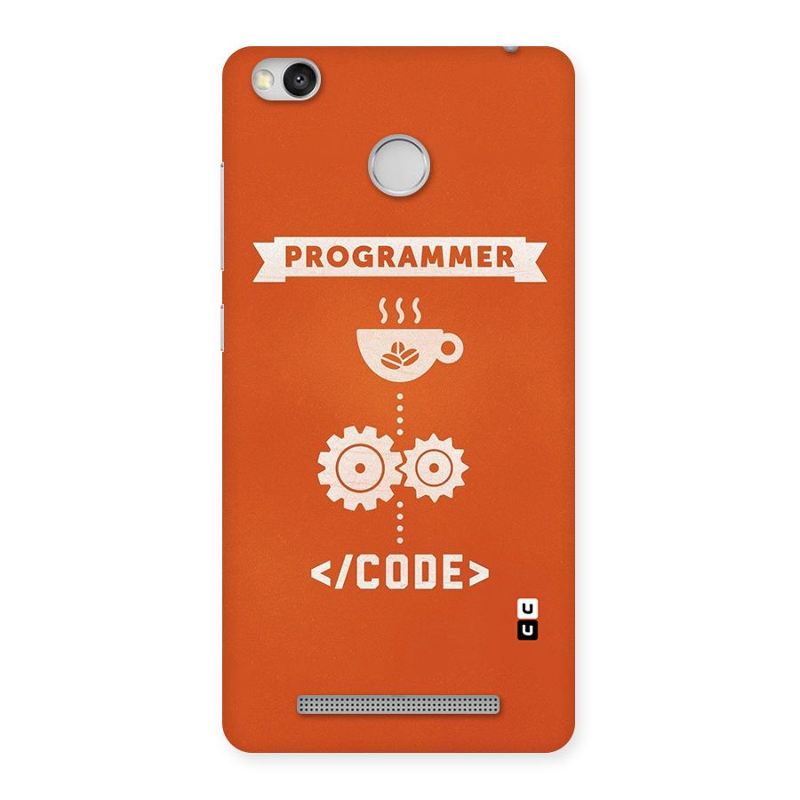 Programmer Coffee Code Back Case for Redmi 3S Prime