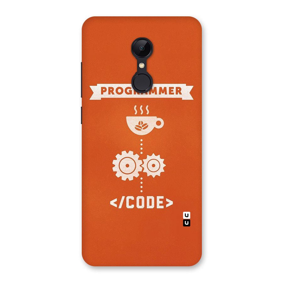 Programmer Coffee Code Back Case for Redmi 5