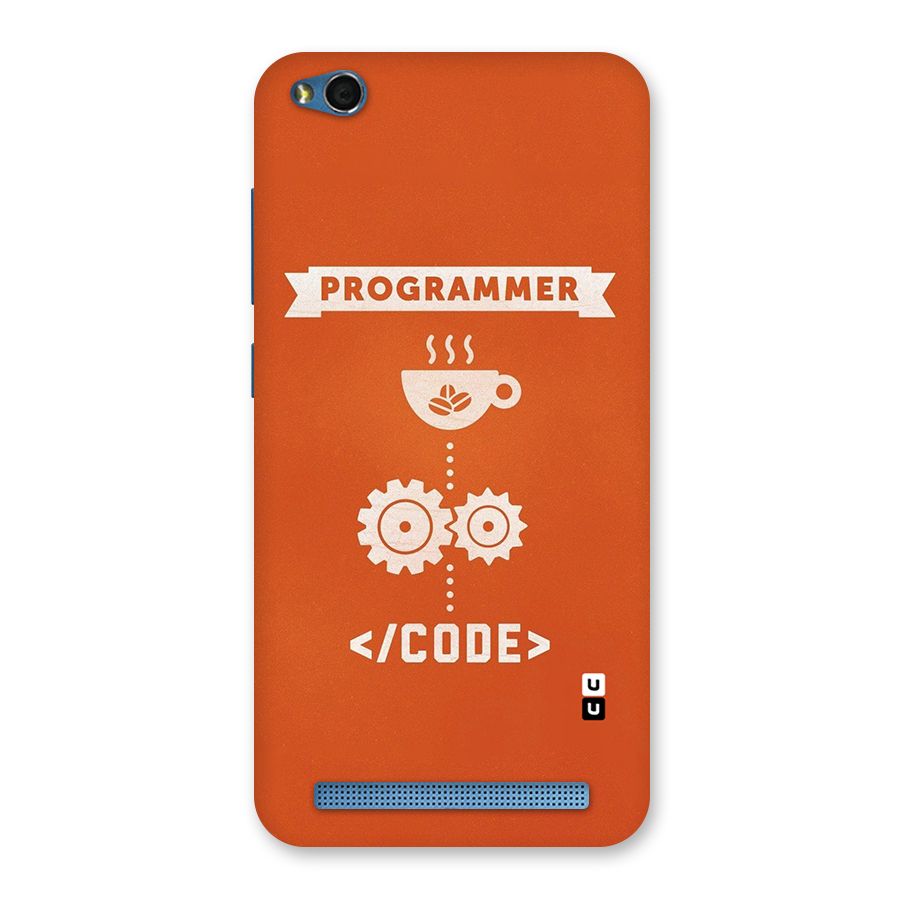 Programmer Coffee Code Back Case for Redmi 5A