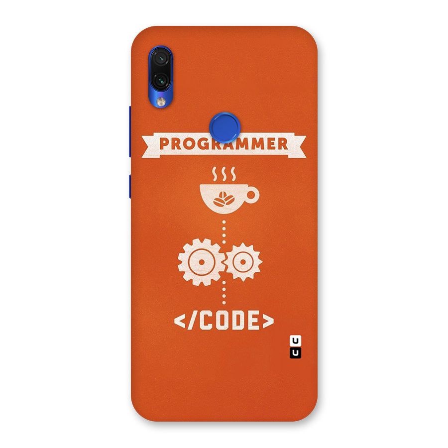 Programmer Coffee Code Back Case for Redmi Note 7S