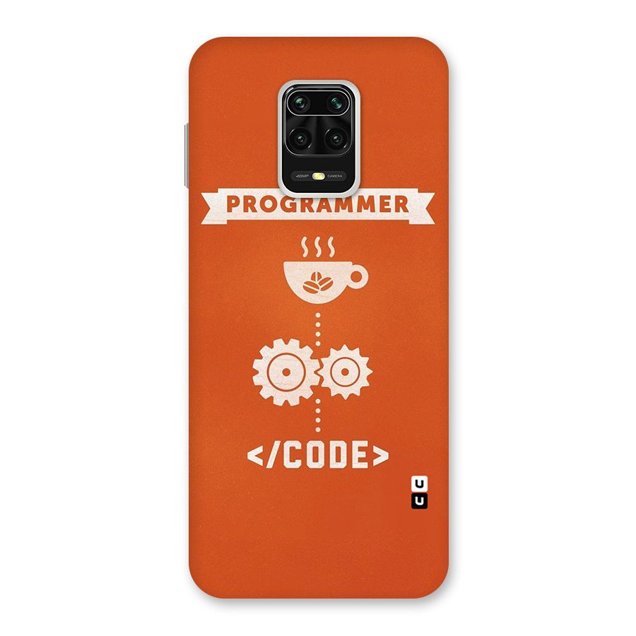 Programmer Coffee Code Back Case for Redmi Note 9 Pro Max