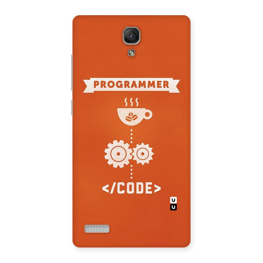 Programmer Coffee Code Back Case for Redmi Note Prime