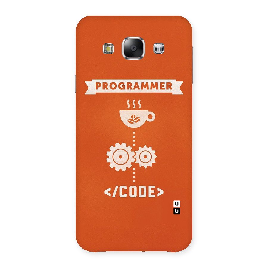 Programmer Coffee Code Back Case for Samsung Galaxy E5