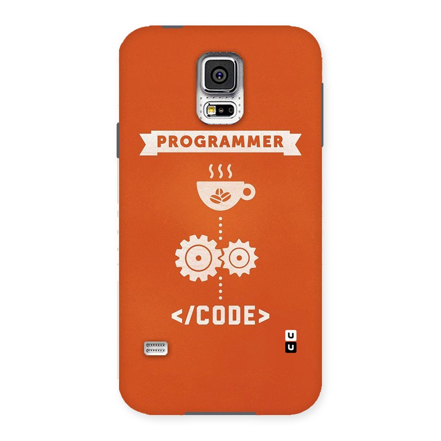 Programmer Coffee Code Back Case for Samsung Galaxy S5