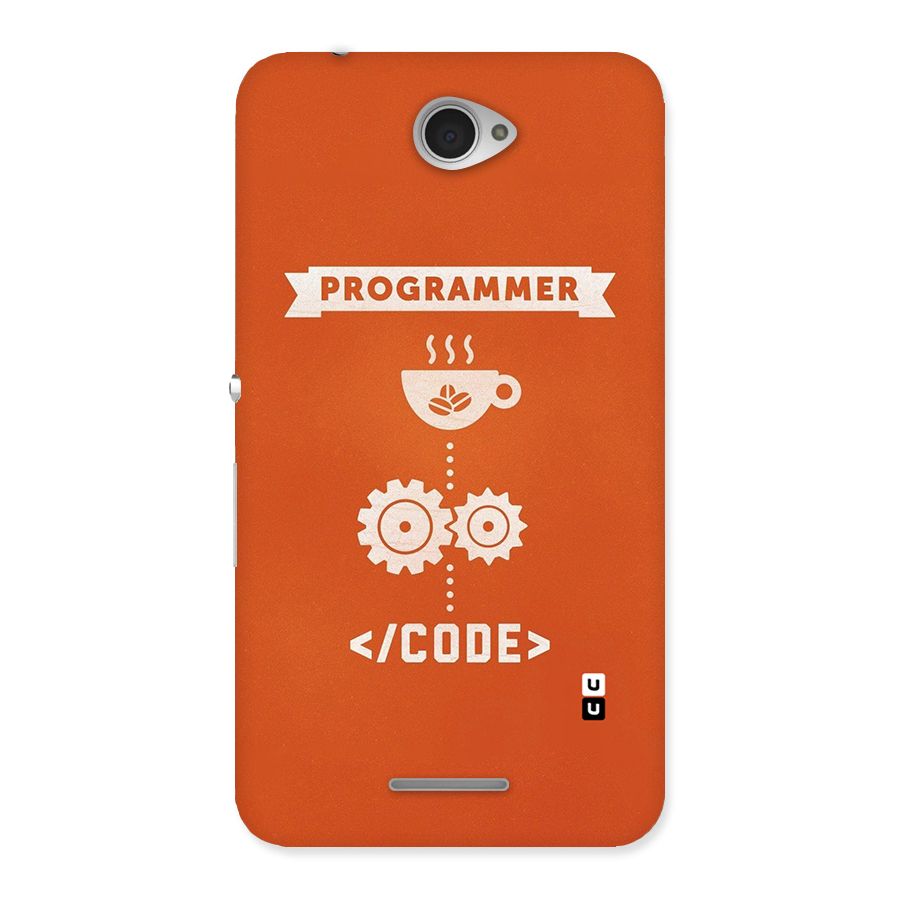 Programmer Coffee Code Back Case for Sony Xperia E4