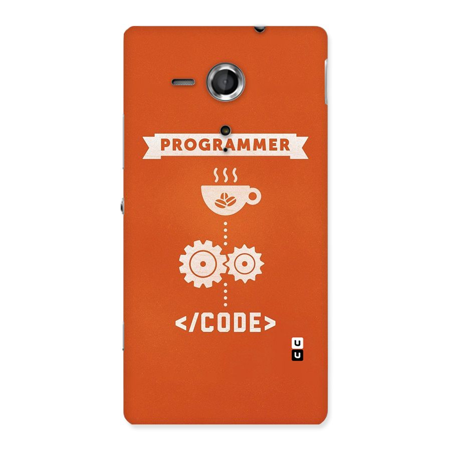 Programmer Coffee Code Back Case for Sony Xperia SP