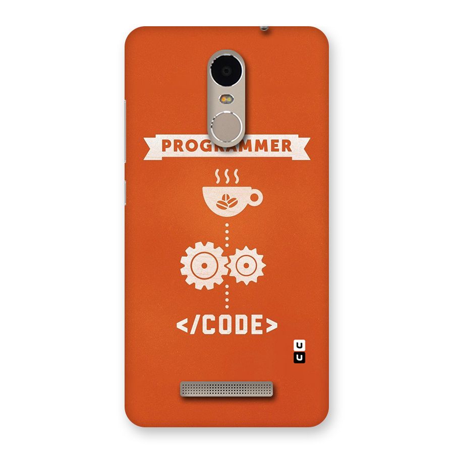 Programmer Coffee Code Back Case for Xiaomi Redmi Note 3