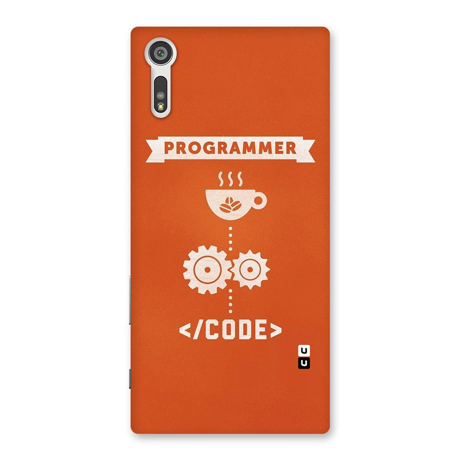 Programmer Coffee Code Back Case for Xperia XZ