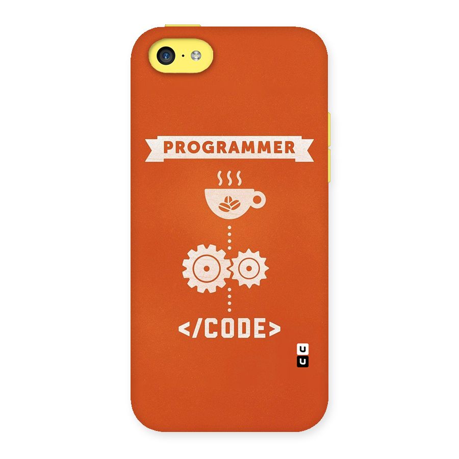 Programmer Coffee Code Back Case for iPhone 5C