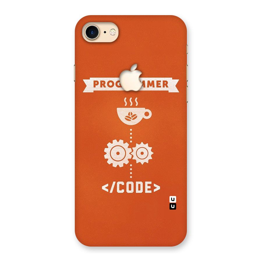 Programmer Coffee Code Back Case for iPhone 7 Apple Cut