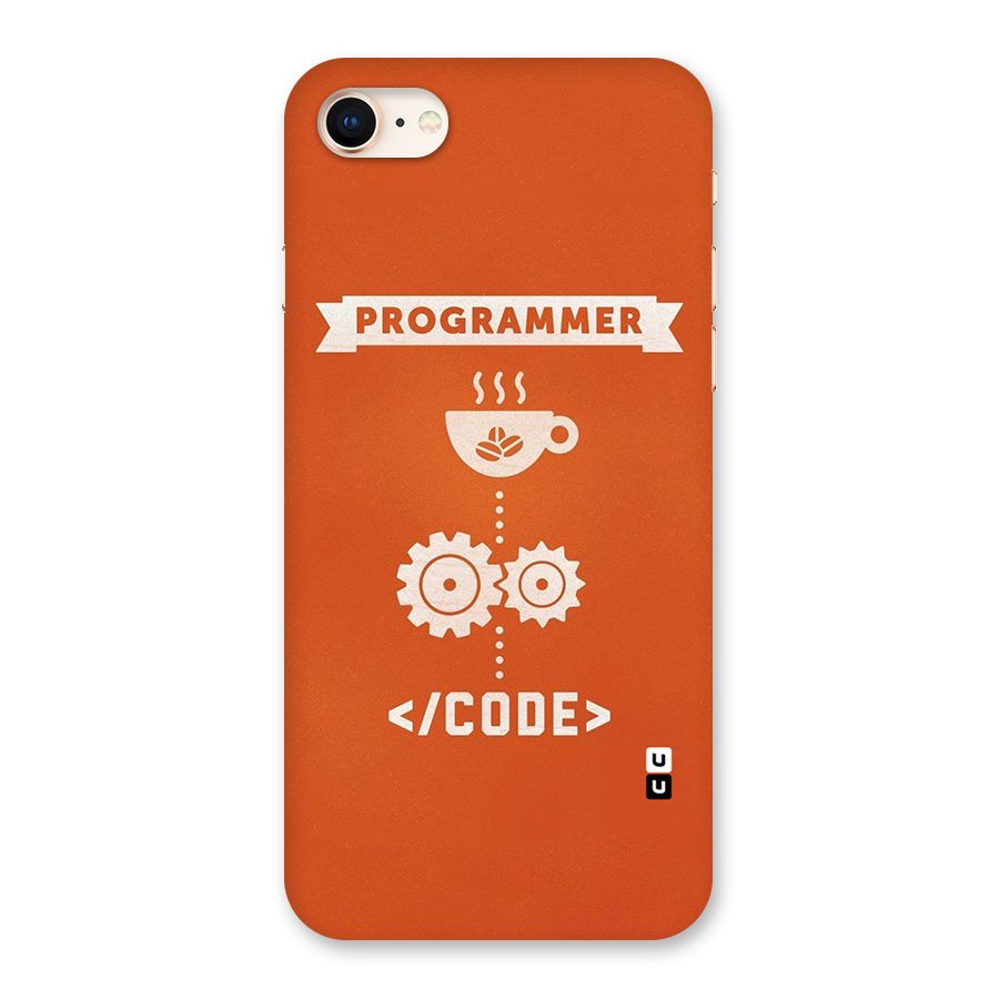 Programmer Coffee Code Back Case for iPhone 8