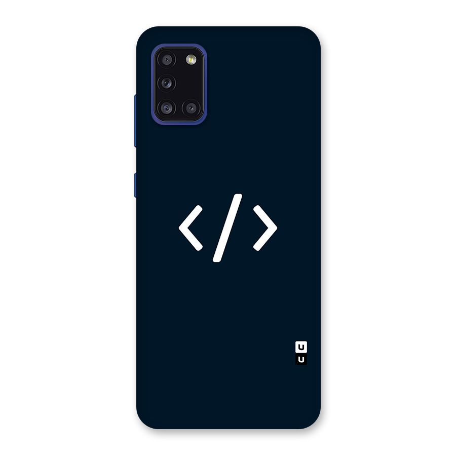 Programmers Style Symbol Back Case for Galaxy A31