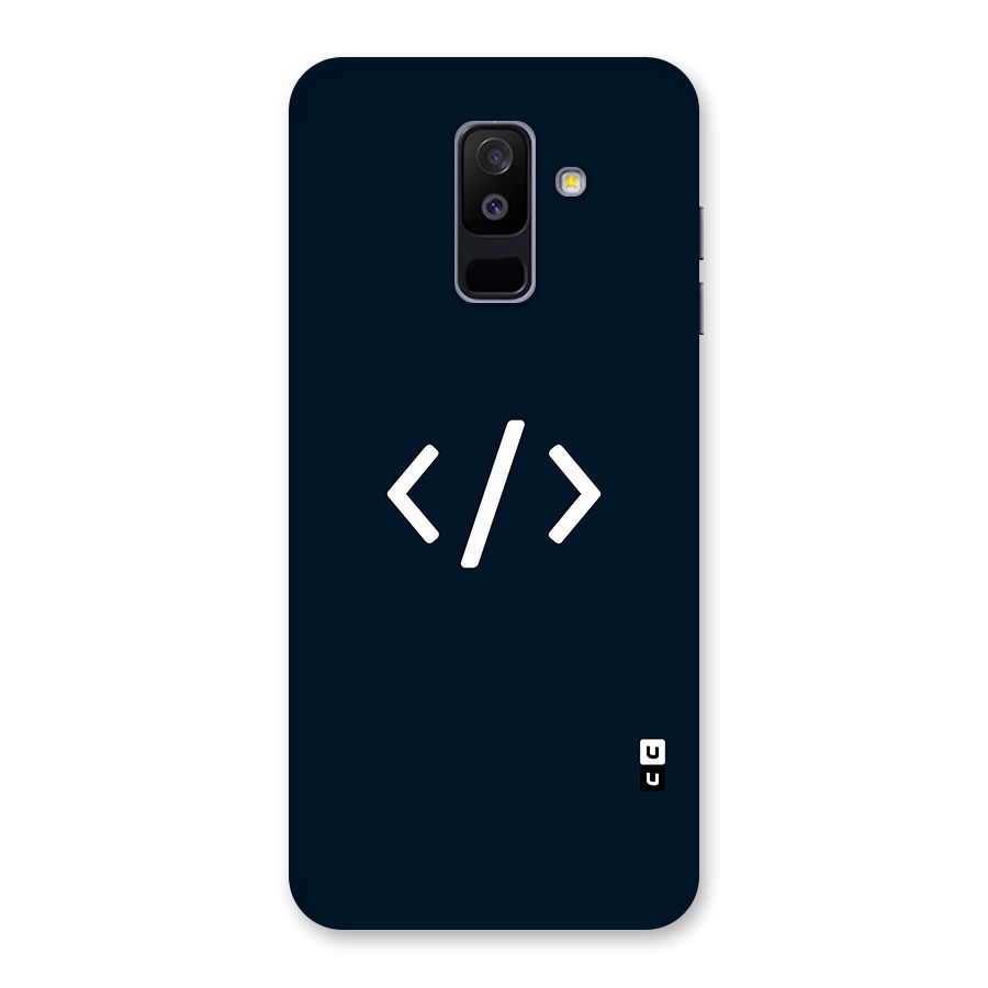 Programmers Style Symbol Back Case for Galaxy A6 Plus