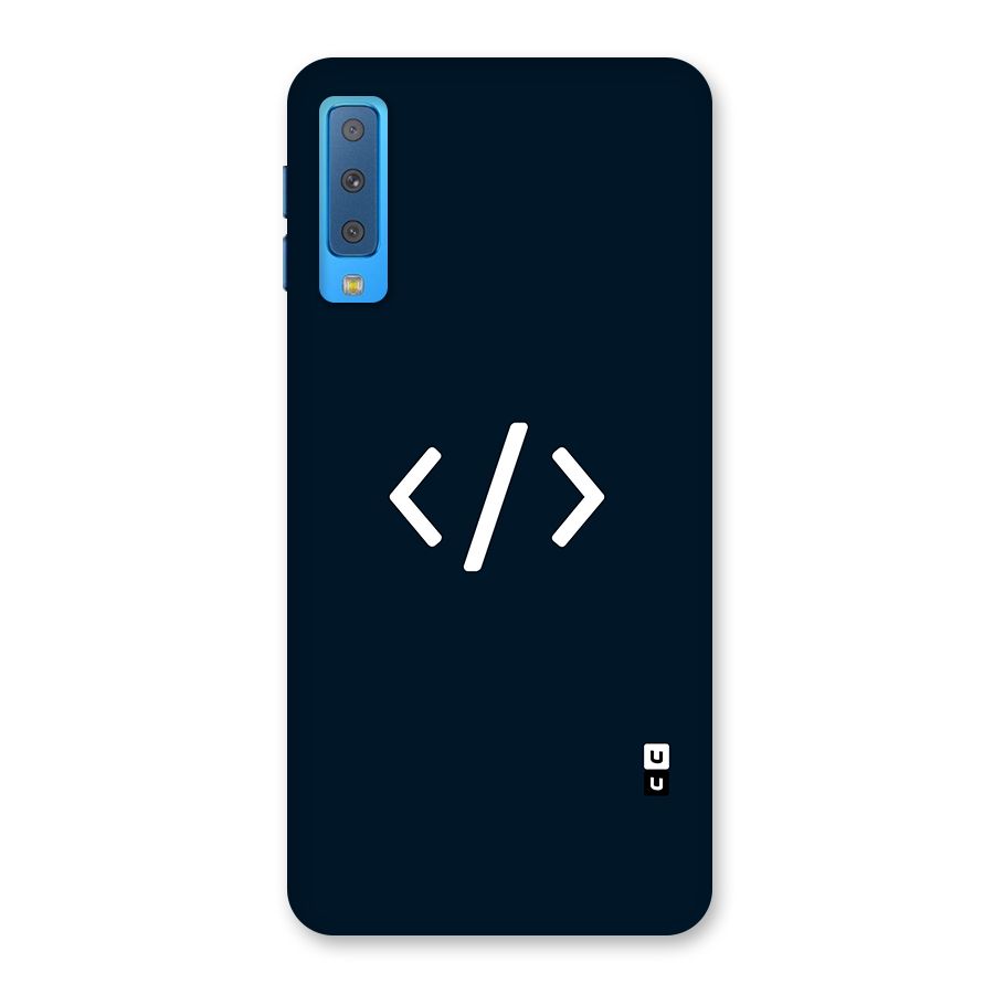 Programmers Style Symbol Back Case for Galaxy A7 (2018)