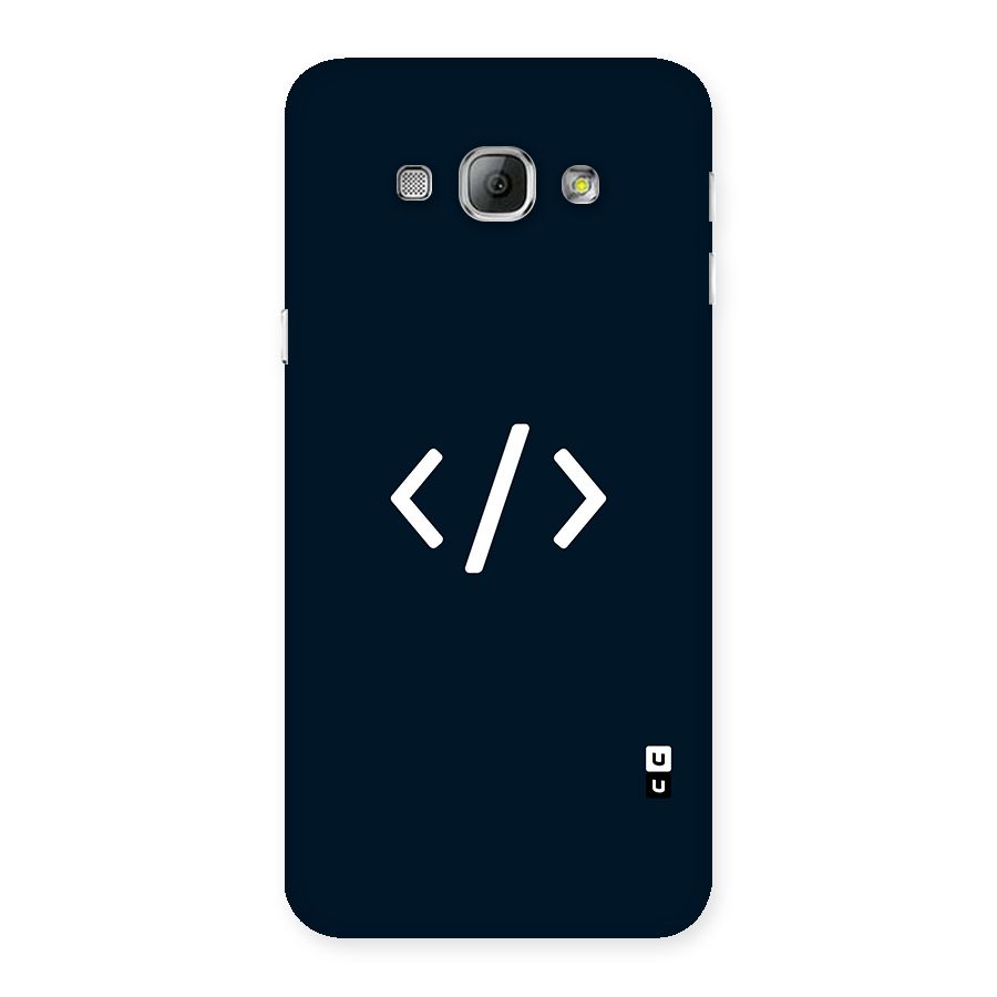 Programmers Style Symbol Back Case for Galaxy A8