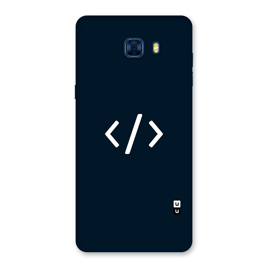 Programmers Style Symbol Back Case for Galaxy C7 Pro