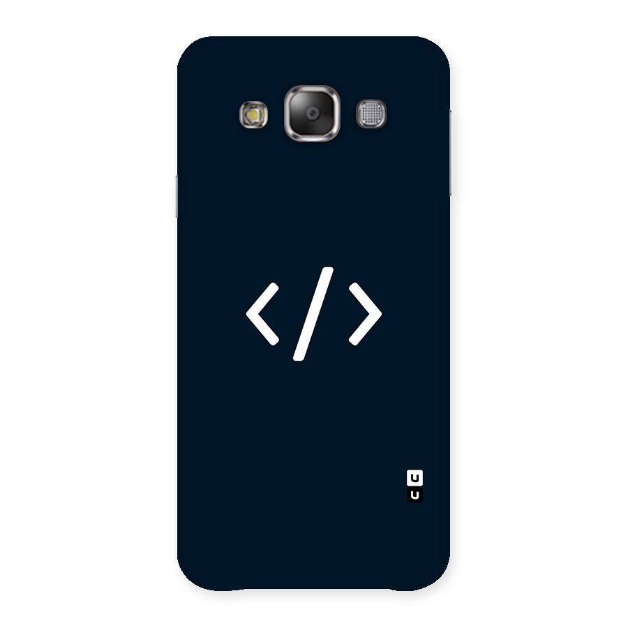 Programmers Style Symbol Back Case for Galaxy E7